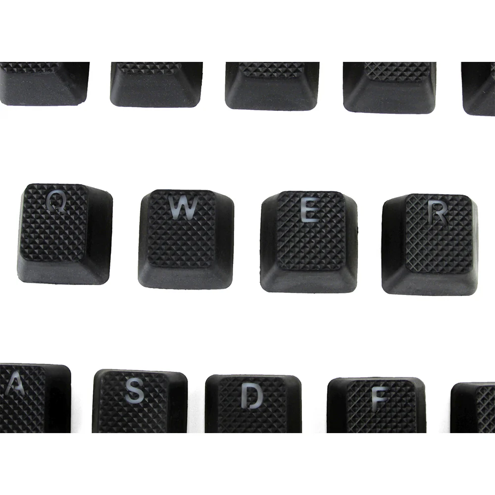 Tai-Hao Rubber Gaming Backlit Keycaps-18 keys/8 keys Black - Image 11