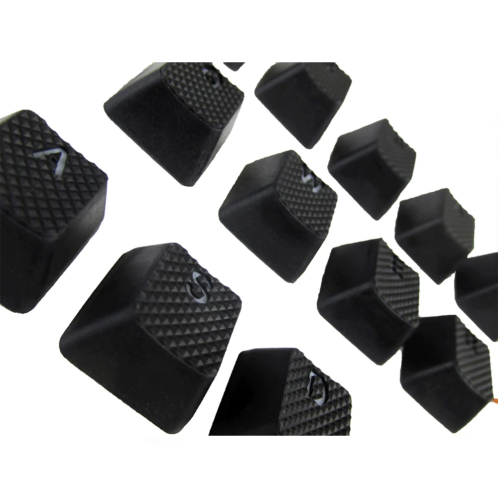 Tai-Hao Rubber Gaming Backlit Keycaps-18 keys/8 keys Black - Image 9