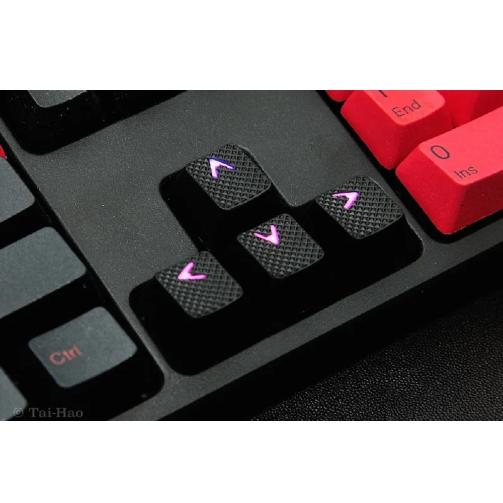 Tai-Hao Rubber Gaming Backlit Keycaps-18 keys/8 keys Dark Blue - Image 7