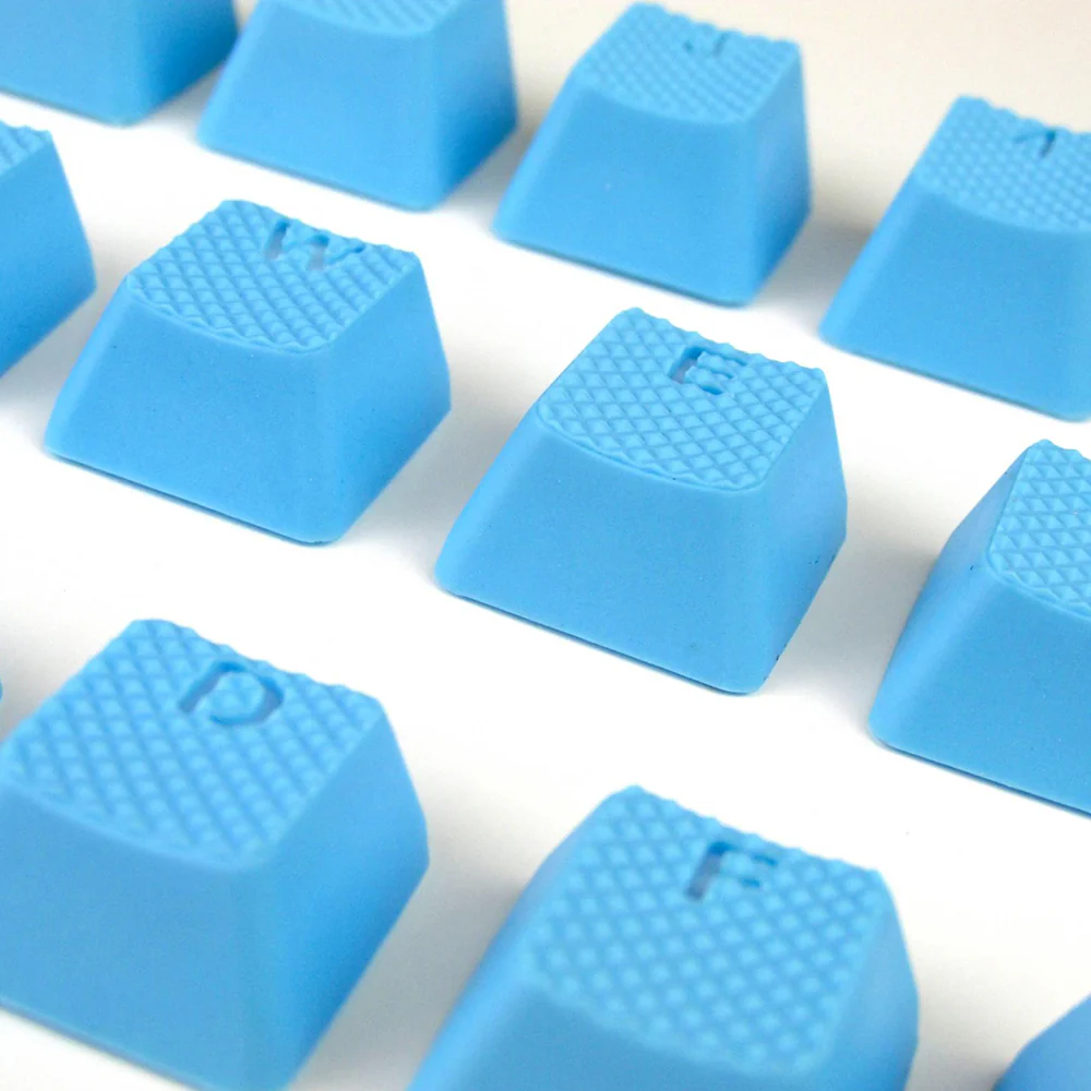 Tai-Hao Rubber Gaming Backlit Keycaps-18 keys/8 keys Neon blue - Image 10