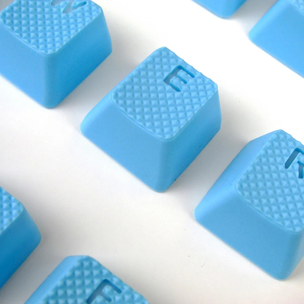 Tai-Hao Rubber Gaming Backlit Keycaps-18 keys/8 keys Neon blue - Image 11