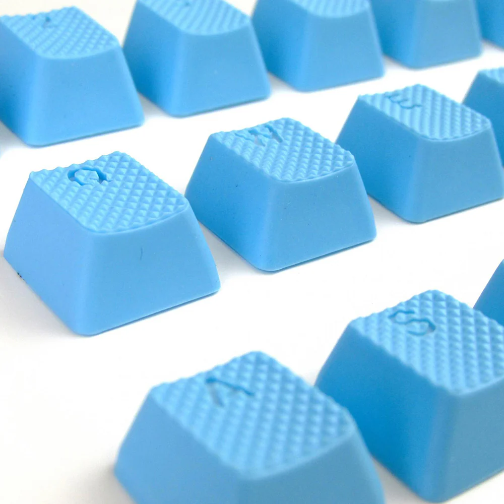 Tai-Hao Rubber Gaming Backlit Keycaps-18 keys/8 keys Neon blue - Image 9