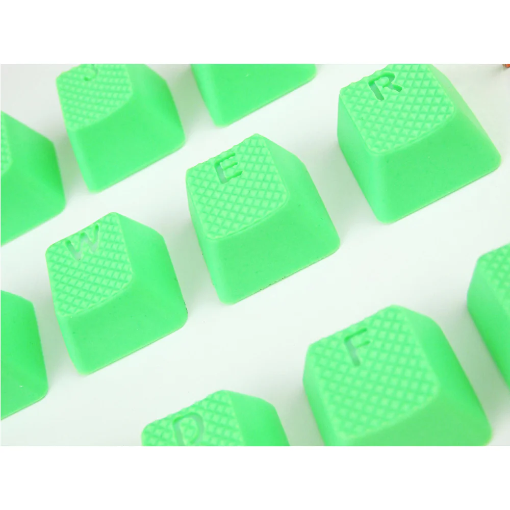Tai-Hao Rubber Gaming Backlit Keycaps-18 keys/8 keys Neon Green - Image 10