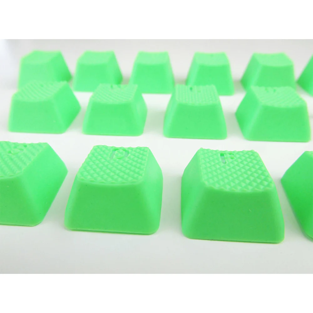 Tai-Hao Rubber Gaming Backlit Keycaps-18 keys/8 keys Neon Green - Image 11