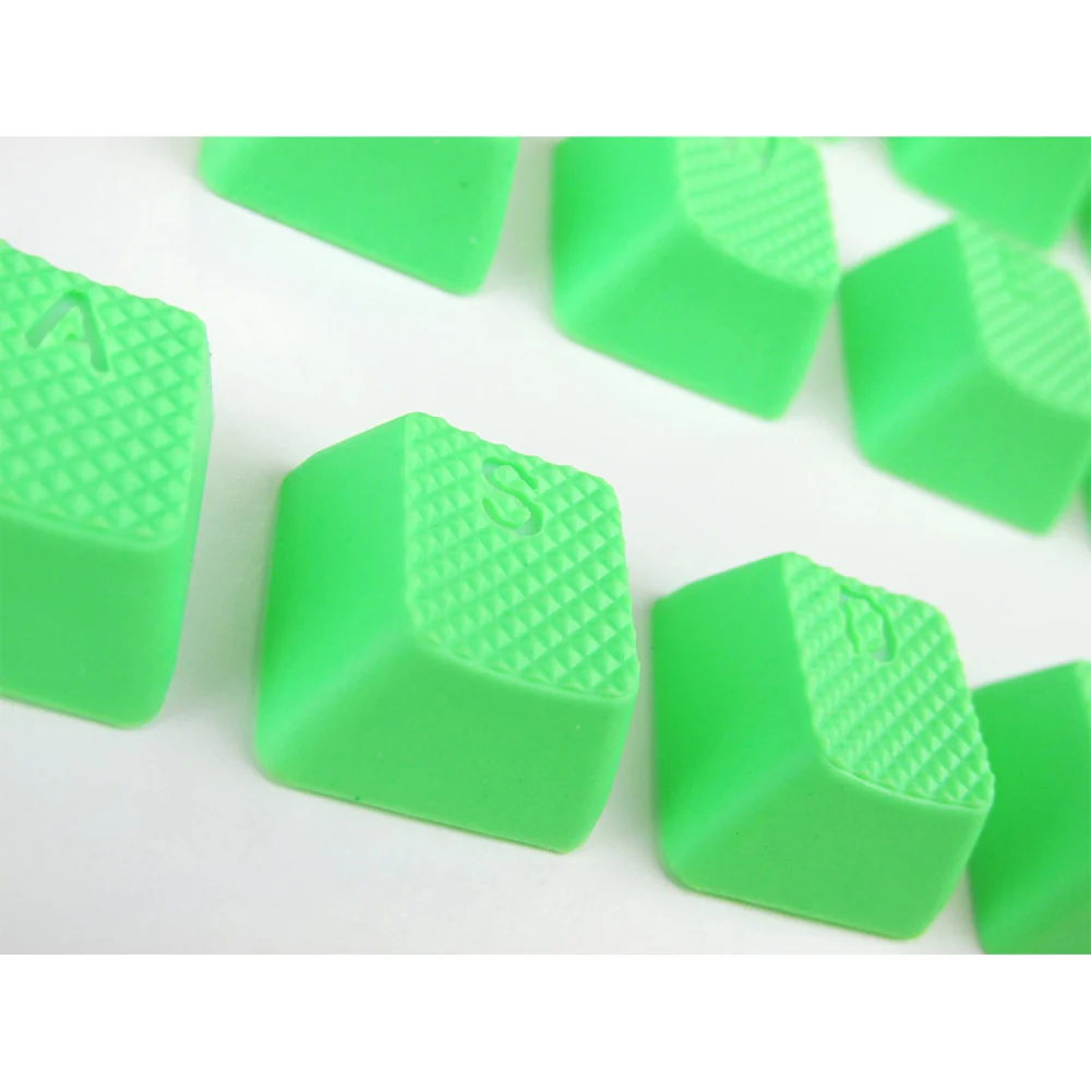 Tai-Hao Rubber Gaming Backlit Keycaps-18 keys/8 keys Neon Green - Image 12