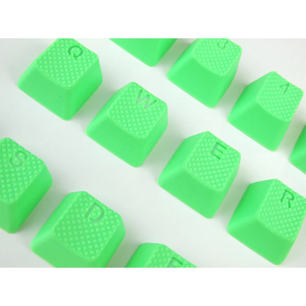 Tai-Hao Rubber Gaming Backlit Keycaps-18 keys/8 keys Neon Green - Image 9