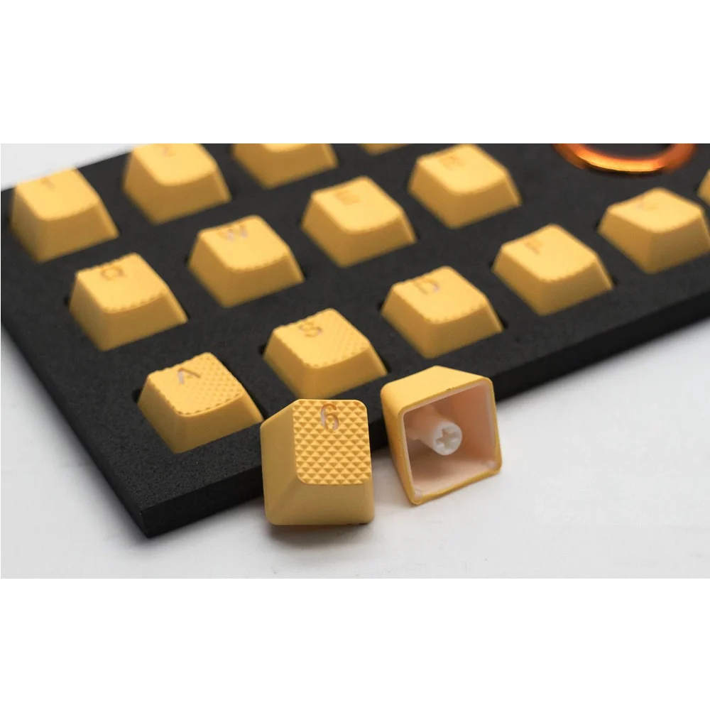 Tai-Hao Rubber Gaming Backlit Keycaps-18 keys/8 keys Neon Orange - Image 3