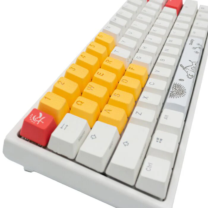 Tai-Hao Rubber Gaming Backlit Keycaps-18 keys/8 keys Neon Orange - Image 6