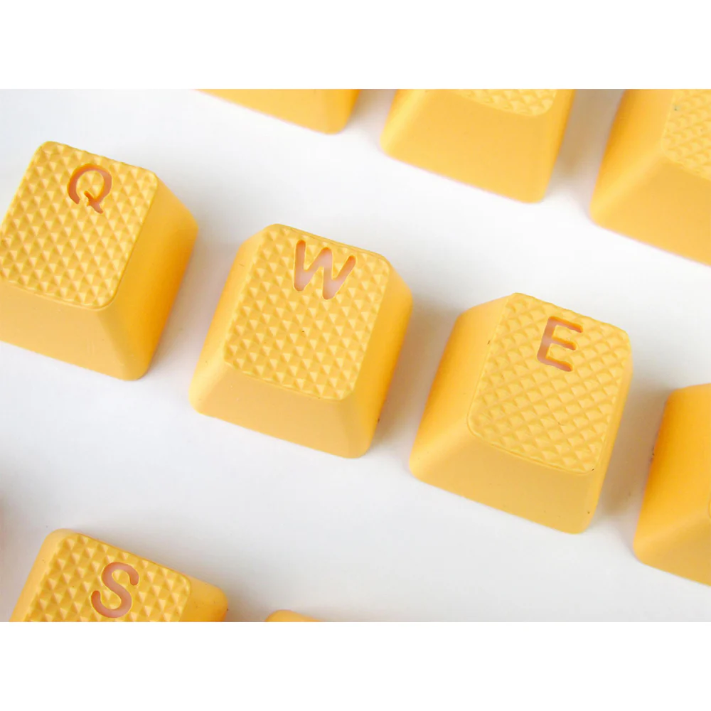 Tai-Hao Rubber Gaming Backlit Keycaps-18 keys/8 keys Neon Orange - Image 8