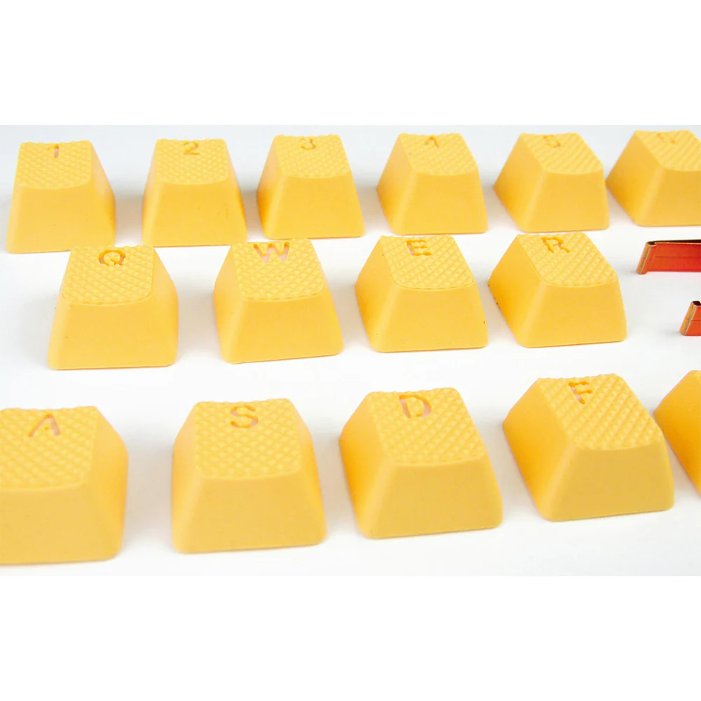 Tai-Hao Rubber Gaming Backlit Keycaps-18 keys/8 keys Neon Orange - Image 9