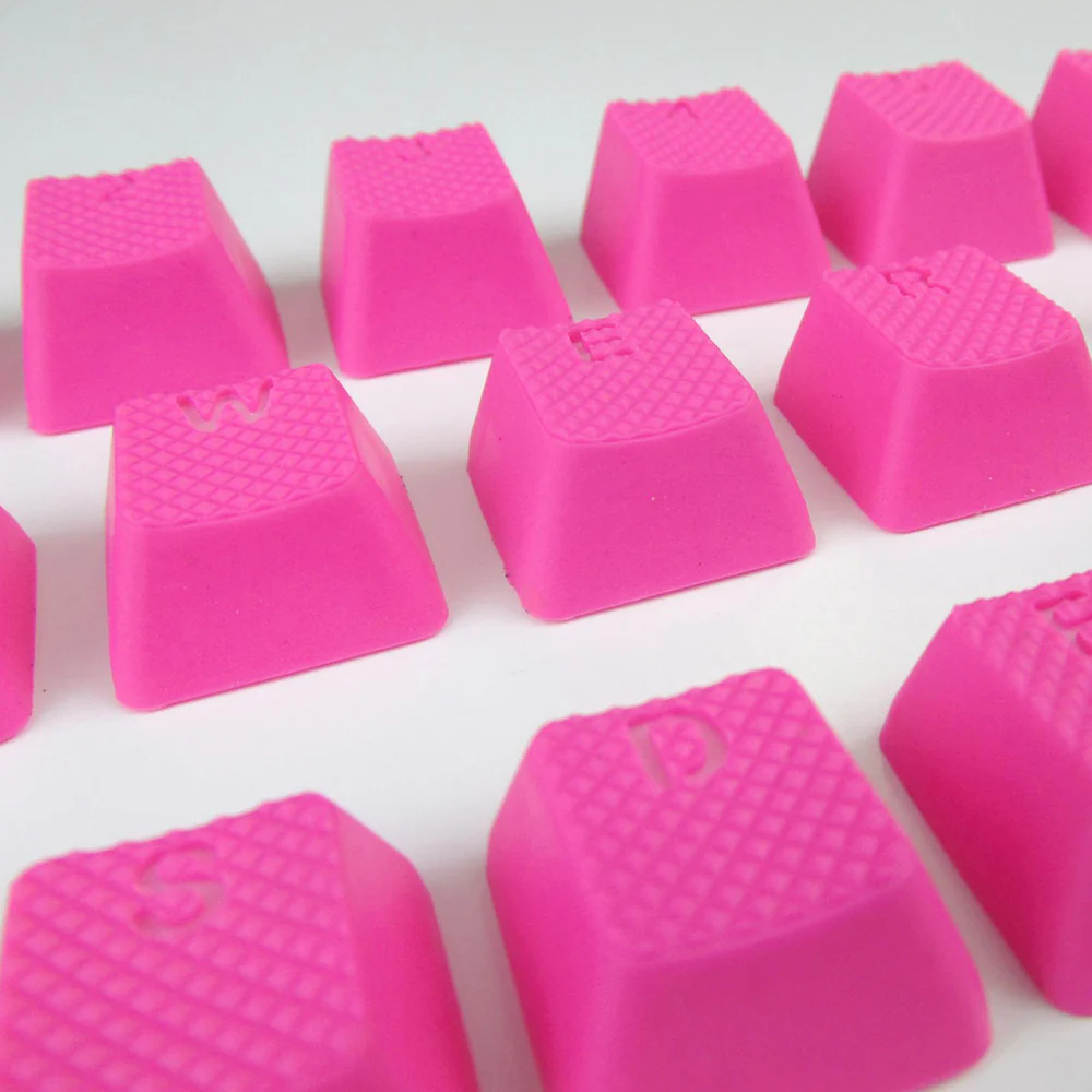 Tai-Hao Rubber Gaming Backlit Keycaps-18 keys/8 keys Neon Pink - Image 11