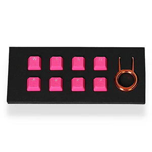 Tai-Hao Rubber Gaming Backlit Keycaps-18 keys/8 keys Neon Pink - Image 13