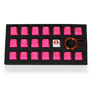 Tai-Hao Rubber Gaming Backlit Keycaps-18 keys/8 keys Neon Pink - Image 14