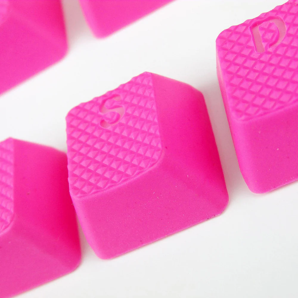 Tai-Hao Rubber Gaming Backlit Keycaps-18 keys/8 keys Neon Pink - Image 9