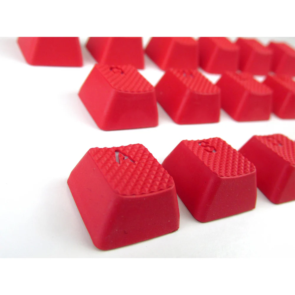 Tai-Hao Rubber Gaming Backlit Keycaps-18 keys/8 keys Red - Image 10