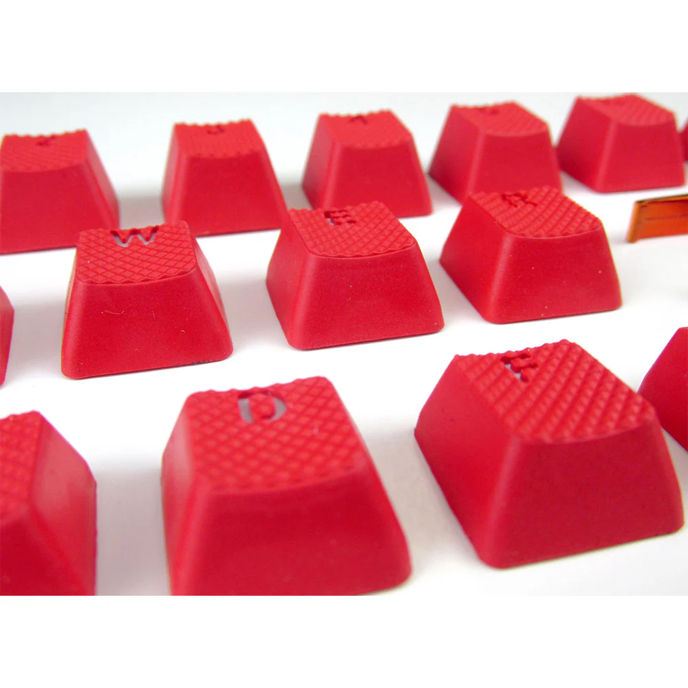 Tai-Hao Rubber Gaming Backlit Keycaps-18 keys/8 keys Red - Image 9