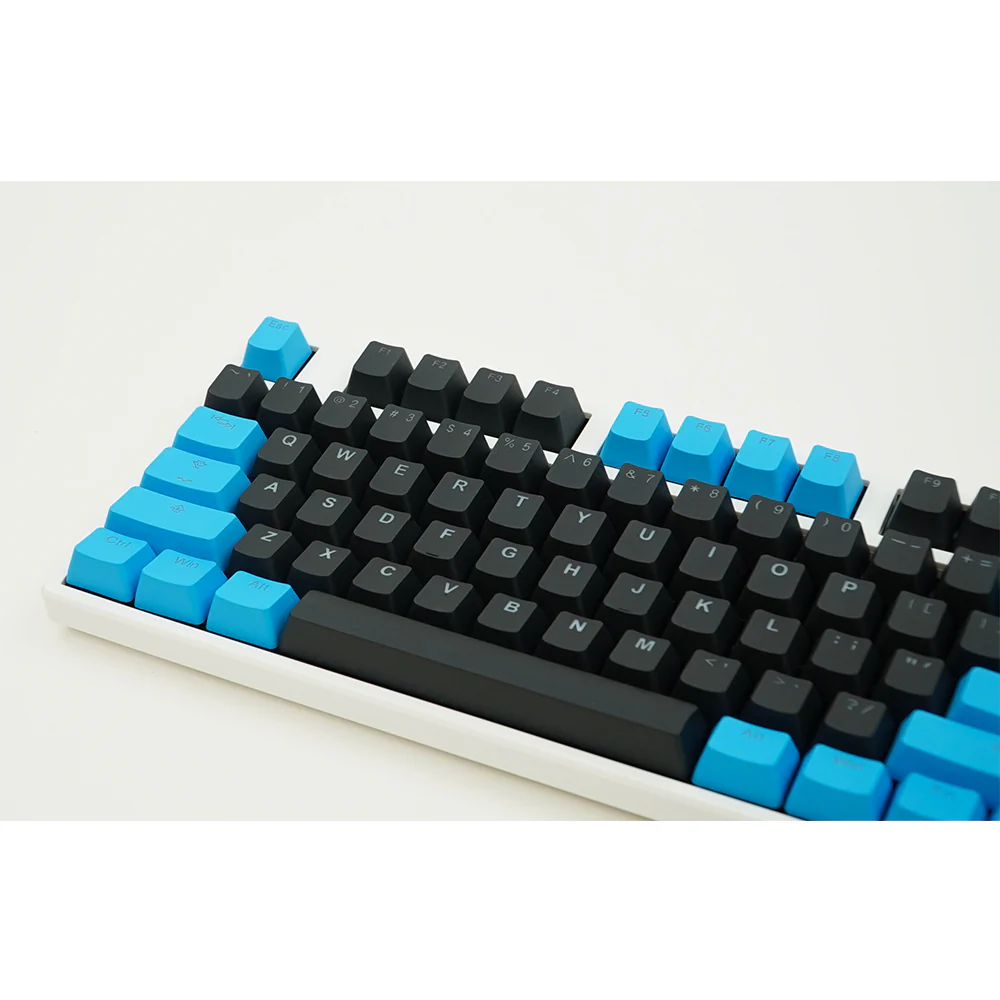 Tai-Hao Black / Blue PBT Double shot Backlit Keycap Set - Image 4