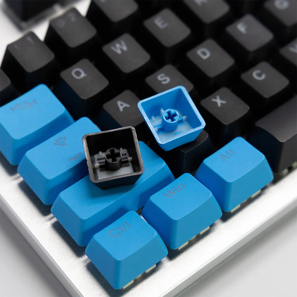 Tai-Hao Black / Blue PBT Double shot Backlit Keycap Set - Image 8