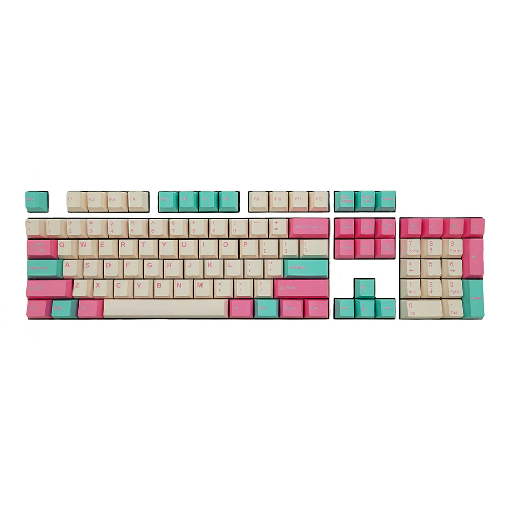 Tai-Hao Miami Surf Cubic ABS Double shot Keycap Set - Image 2