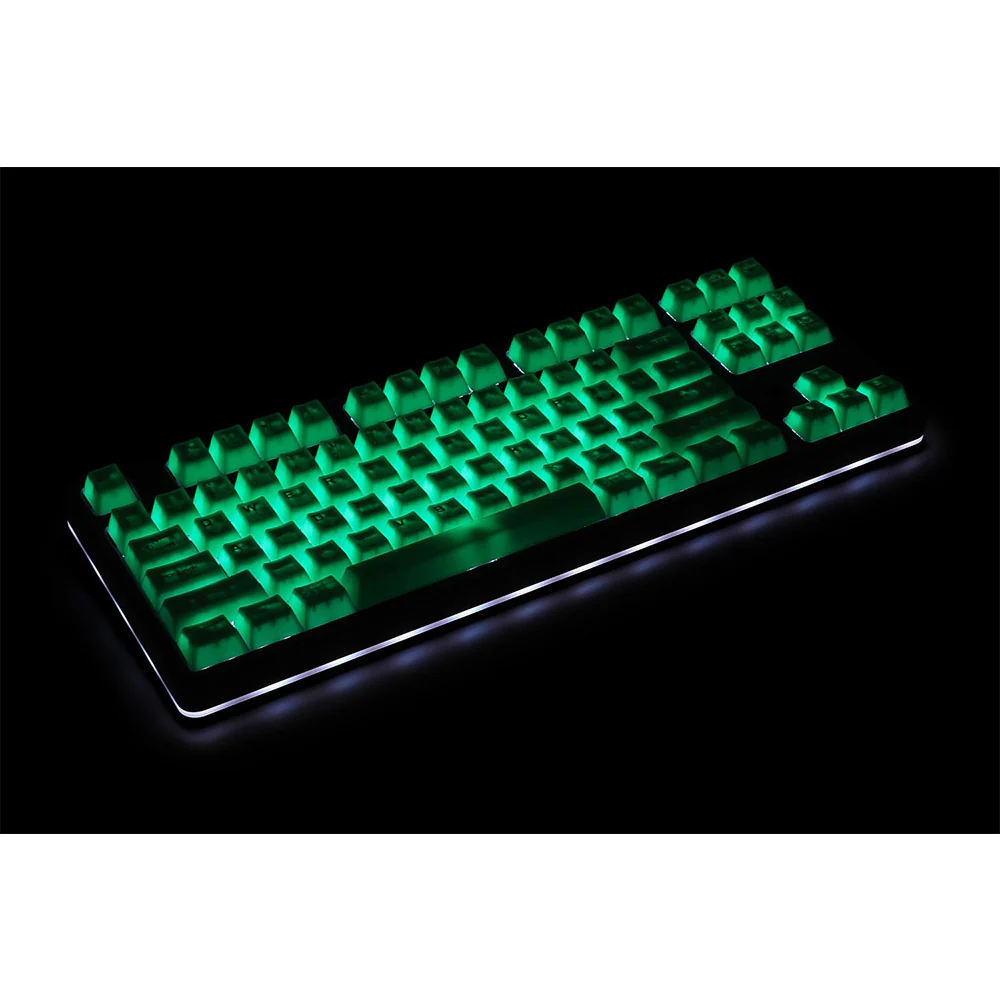 Tai-Hao The Haunted keycaps - Slime Sprout Translucent Cubic ABS Double shot Keycap Set - Image 4