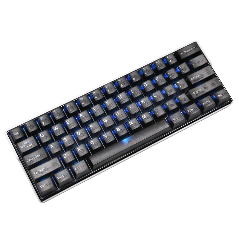 Tai-Hao Translucent Cubic ABS double shot keycap Smoky Quartz - Image 7