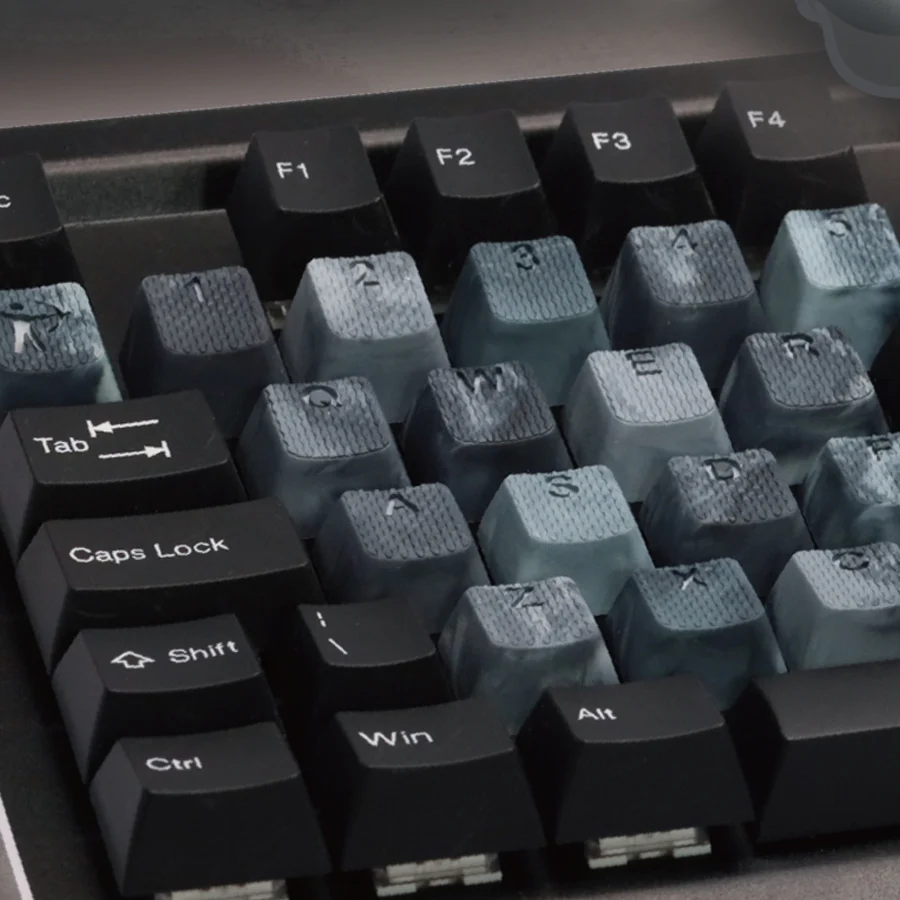 Tai-Hao Rubberized Gaming Keycap Mark II - 23keys BYAKKO (Marble) - Image 4