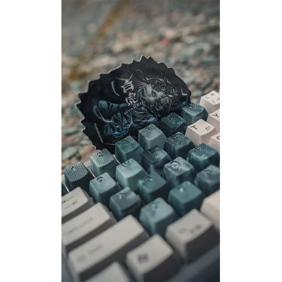 Tai-Hao Rubberized Gaming Keycap Mark II - 23keys GENBU (Malachite) - Image 6
