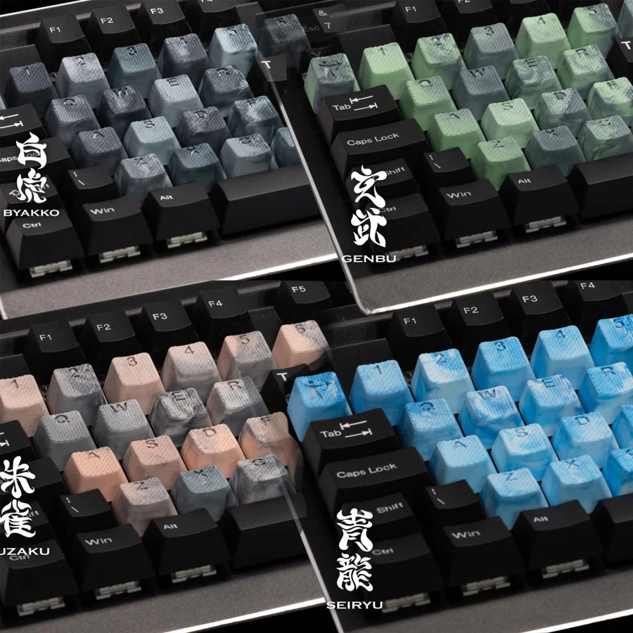 Tai-Hao Rubberized Gaming Keycap Mark II - 23keys GENBU (Malachite) - Image 7