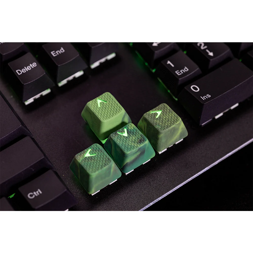 Tai-Hao Rubberized Gaming Keycap Mark II - 23keys Green Camo - Image 7