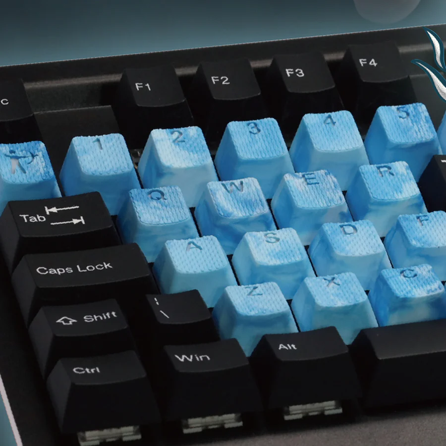Tai-Hao Rubberized Gaming Keycap Mark II - 23keys SEIRYU (Apatite) - Image 4