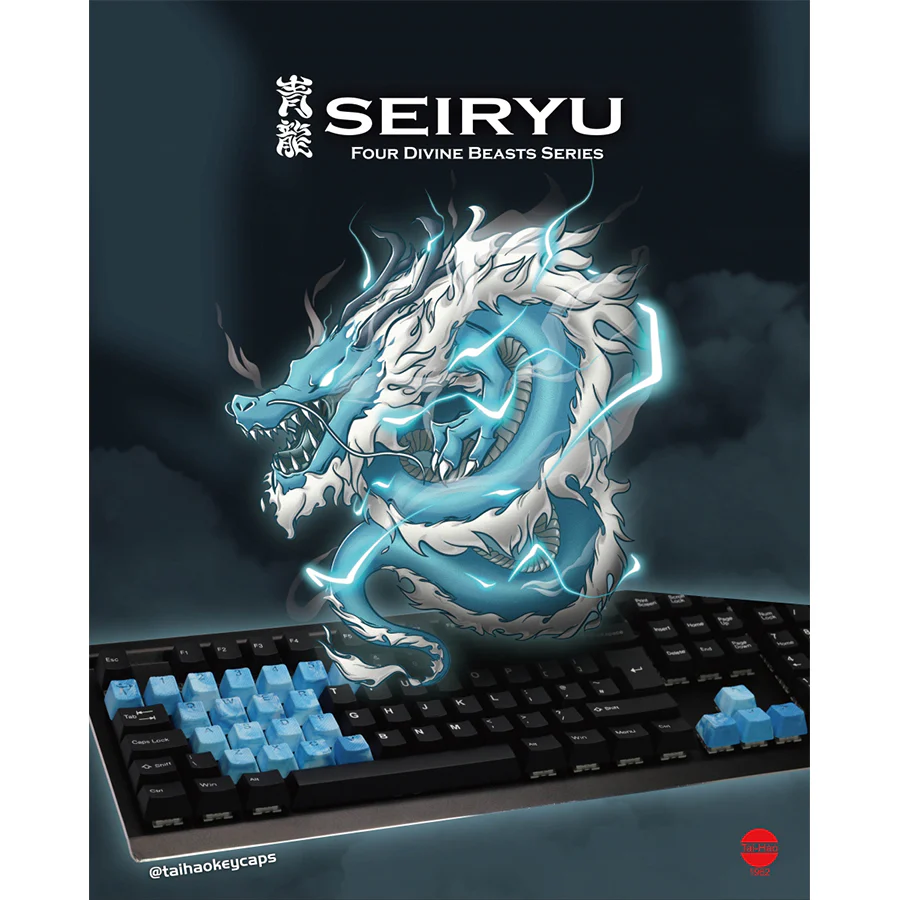 Tai-Hao Rubberized Gaming Keycap Mark II - 23keys SEIRYU (Apatite) - Image 5