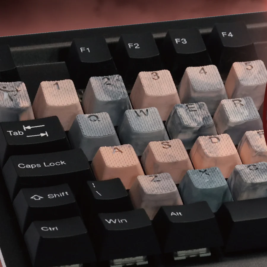 Tai-Hao Rubberized Gaming Keycap Mark II - 23keys SUZAKU (Rhodonite) - Image 4