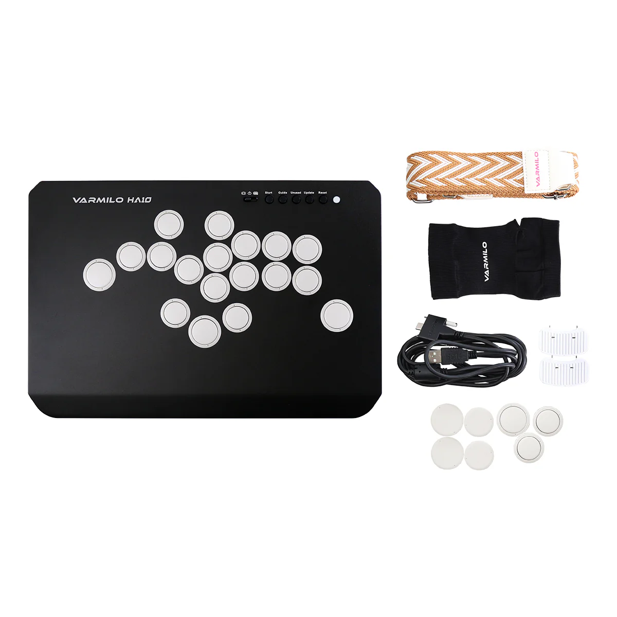 VARMILO HA10 Obsidian Black Leverless Arcade Controller for Fighting Games - Image 6