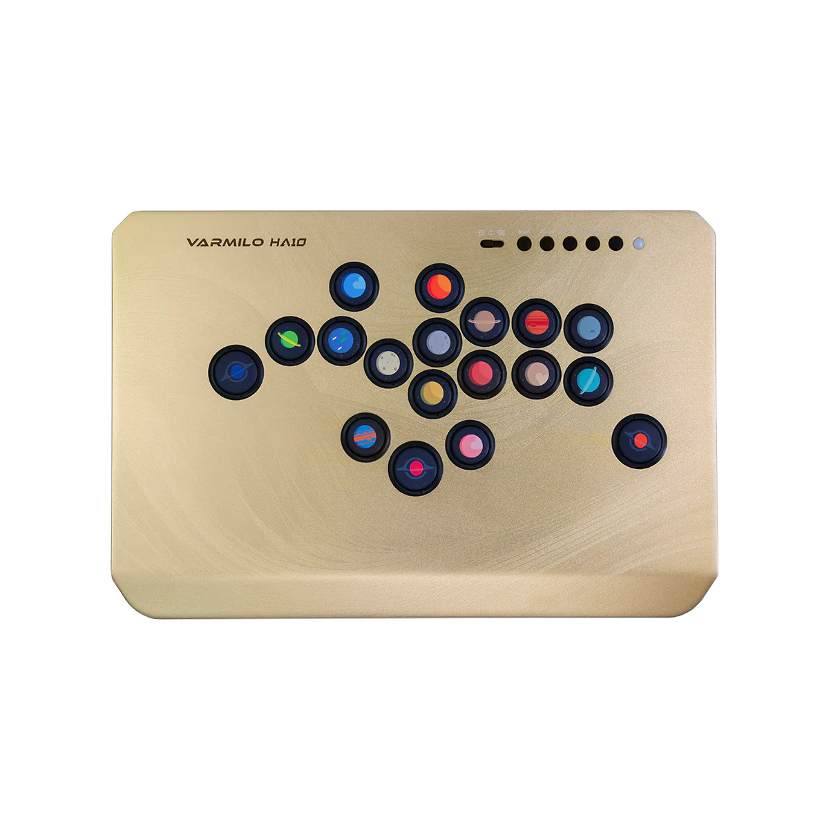 VARMILO HA10 Gold Limited Edition Leverless Arcade Controller for Fighting Games - Image 5