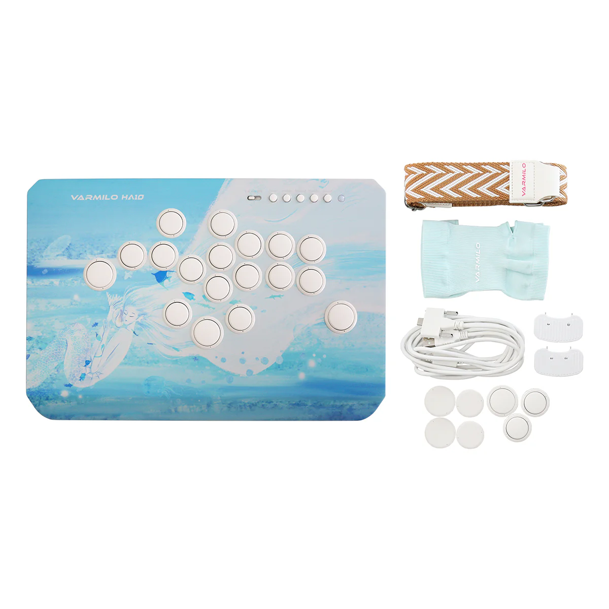 VARMILO HA10 Sea Melody Leverless Arcade Controller for Fighting Games - Image 6
