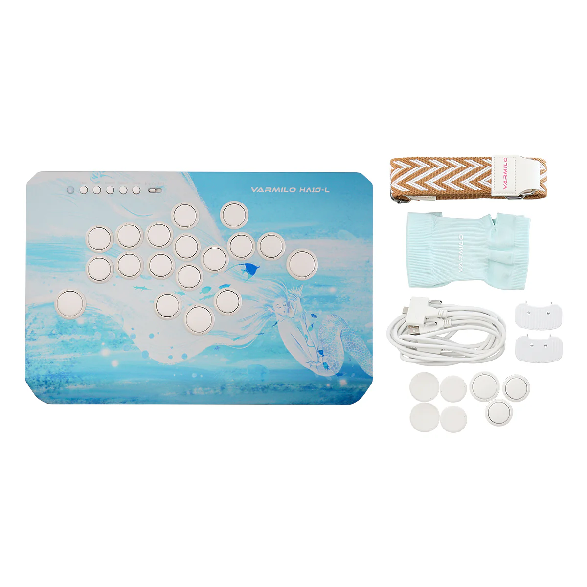 VARMILO HA10-L Sea Melody Leverless Arcade Controller for Fighting Games - Image 6