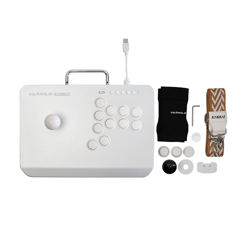 VARMILO KASSAI Lunar Silver Arcade Joystick Controller for Fighting Games Type-C接続対応モデル - Image 7