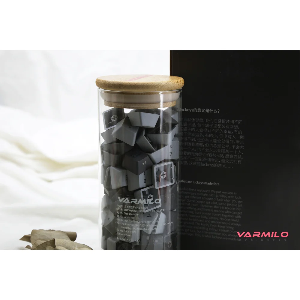 Varmilo Luckeys Lightgrey Darkgrey Keycaps - Image 8