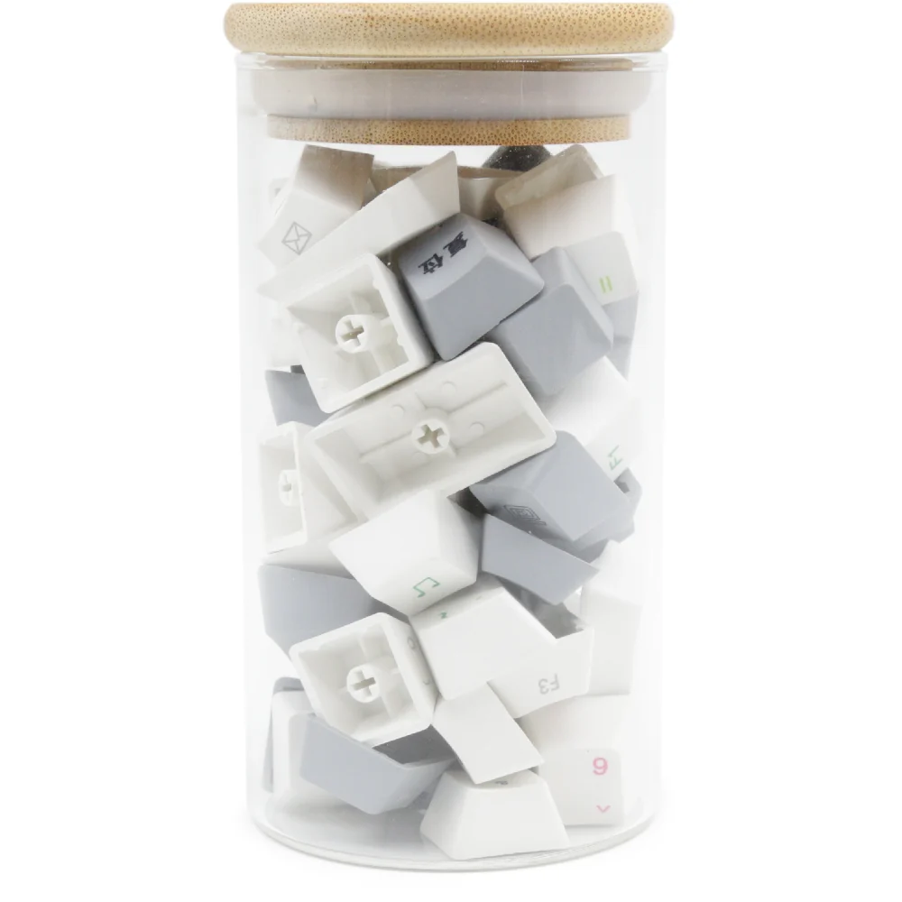 Varmilo Luckeys White Lightgrey Keycaps - Image 2
