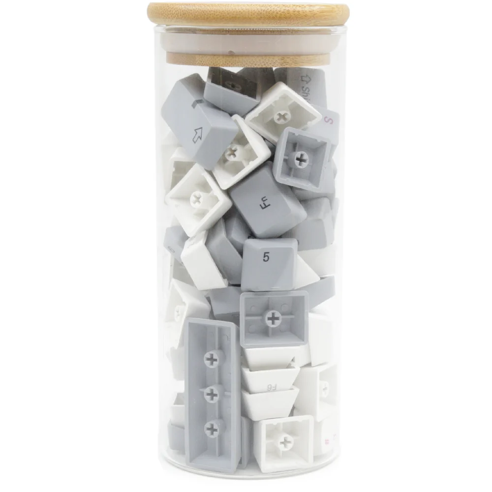 Varmilo Luckeys White Lightgrey Keycaps - Image 3