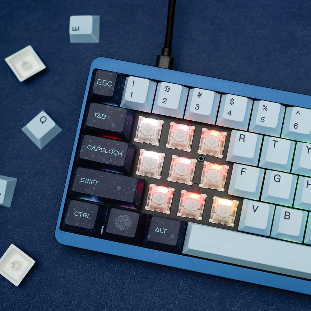 Varmilo Muse 65 Magnet Switch Wired Hot-Swap RGB 67 Keys Metal Gaming Mechanical Keyboard Aurora - Image 5
