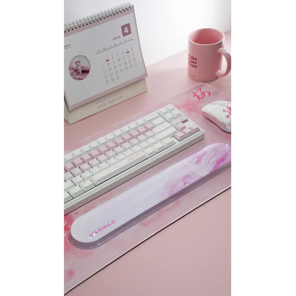 Varmilo TPU Clear Gel Wrist Rest 80% Sakura - Image 3