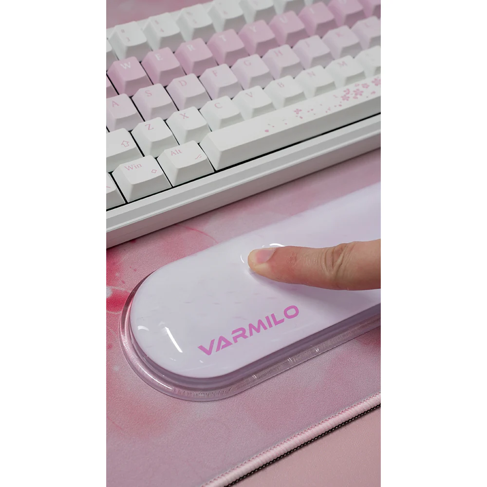 Varmilo TPU Clear Gel Wrist Rest 80% Sakura - Image 4