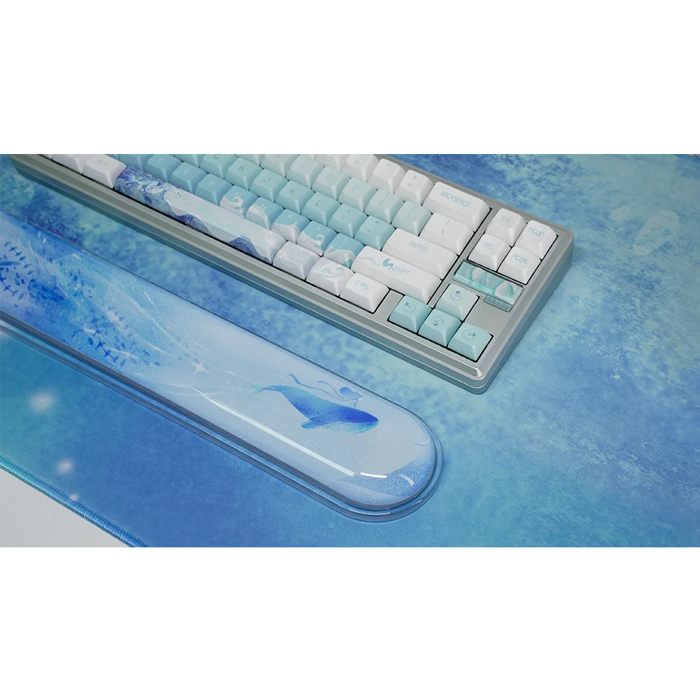 Varmilo TPU Clear Gel Wrist Rest 80% Sea Melody - Image 4