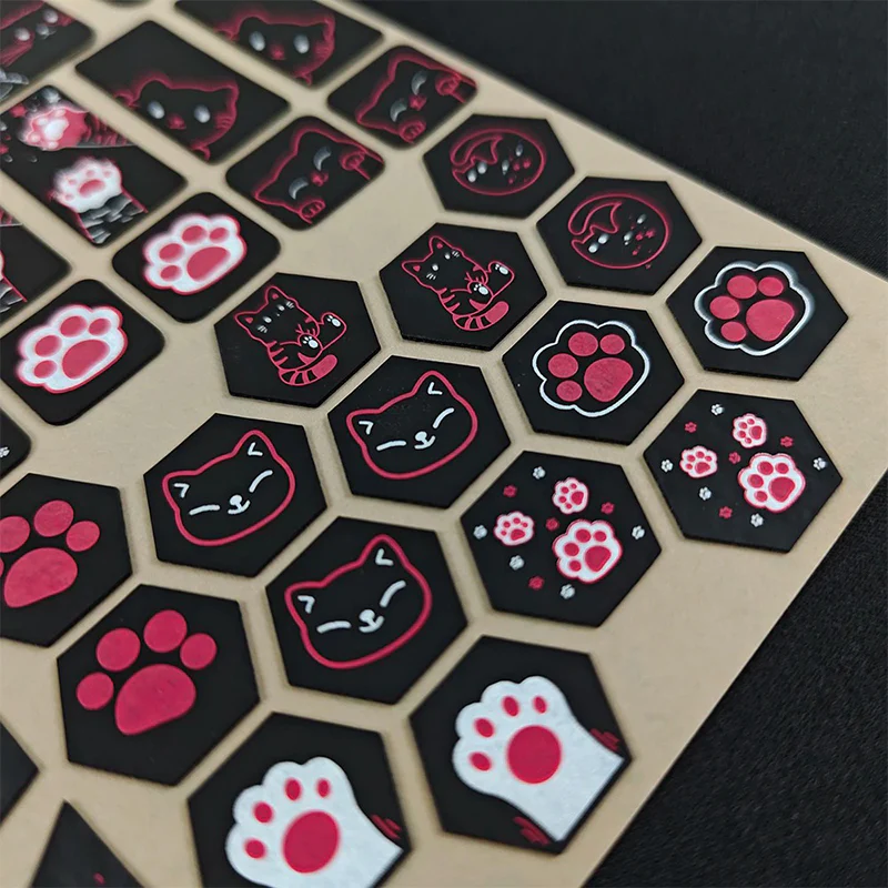 X-raypad Cicada Wings V2 Slicks Universal Pre-cut Grip Tape BLACK Kitty - Image 3