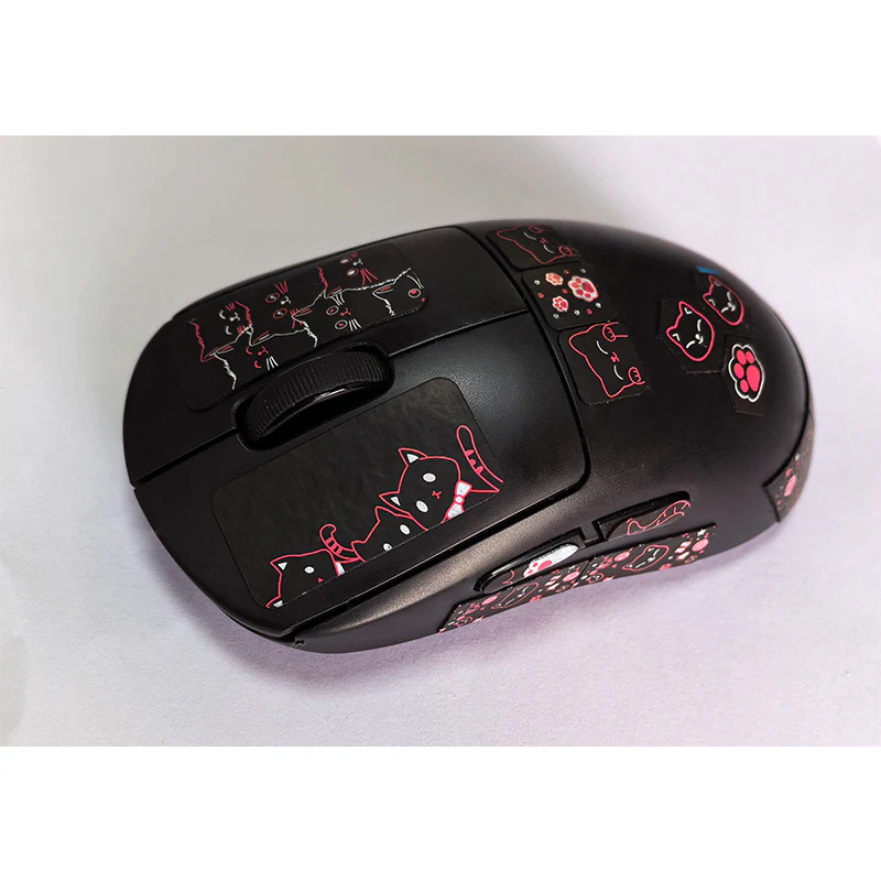 X-raypad Cicada Wings V2 Slicks Universal Pre-cut Grip Tape BLACK Kitty - Image 5