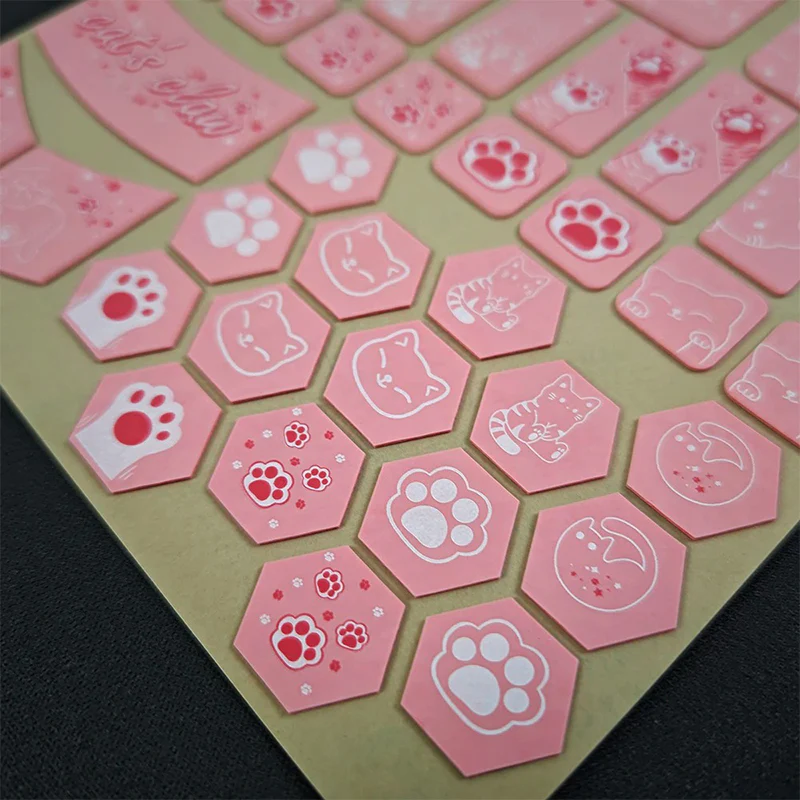 X-raypad Cicada Wings V2 Slicks Universal Pre-cut Grip Tape PINK Kitty - Image 3
