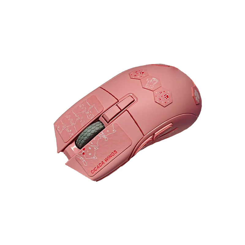 X-raypad Cicada Wings V2 Slicks Universal Pre-cut Grip Tape PINK Kitty - Image 4