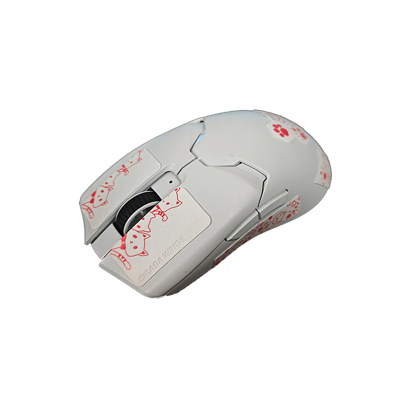 X-raypad Cicada Wings V2 Slicks Universal Pre-cut Grip Tape WHITE Kitty - Image 4