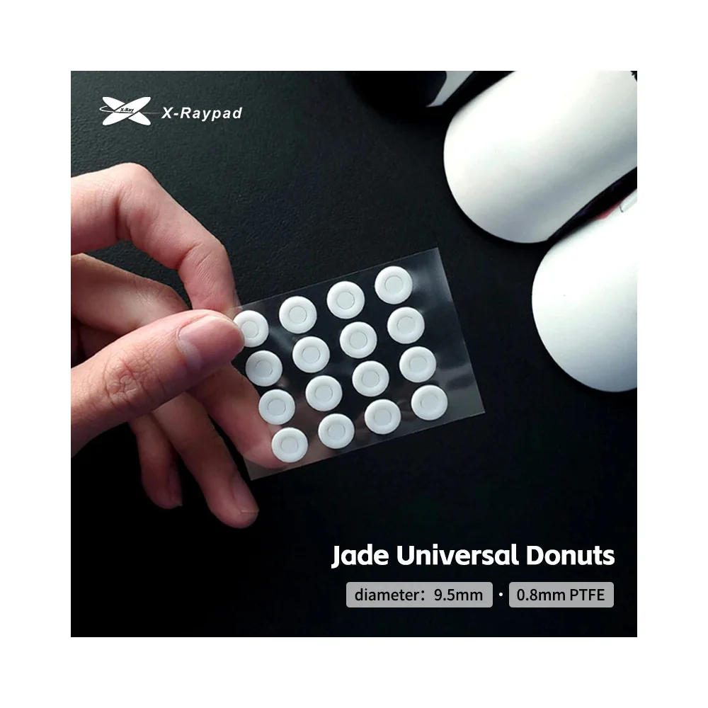 X-raypad Jade Speed Mouse Skates Universal 0.8mm PTFE Donuts 32個入り - Image 3
